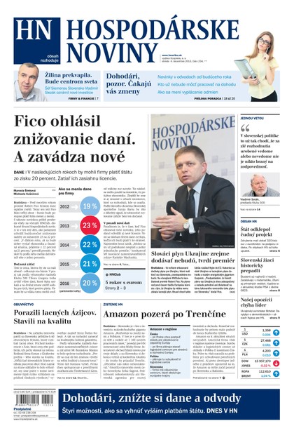 E-magazín Hospodárske noviny 04.12.2013 - MAFRA Slovakia, a.s.