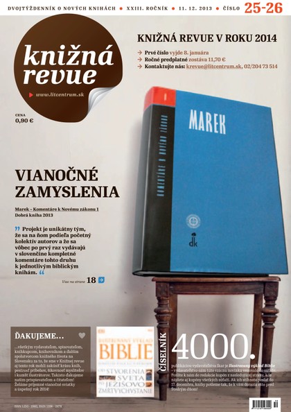E-magazín Knižná revue 25-26/2013 - Literárne informačné centrum