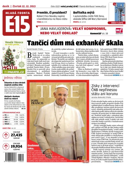 E-magazín E15 12.12.2013 - Czech Media Invest