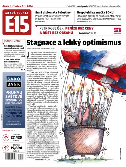 E-magazín E15 2.1.2014 - Czech Media Invest