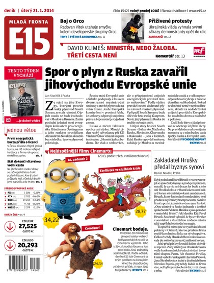 E-magazín E15 21.1.2014 - Czech Media Invest