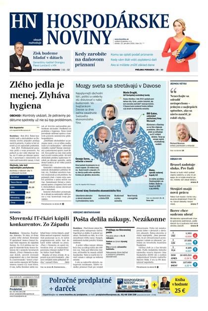 E-magazín Hospodárske noviny 22.01.2014 - MAFRA Slovakia, a.s.