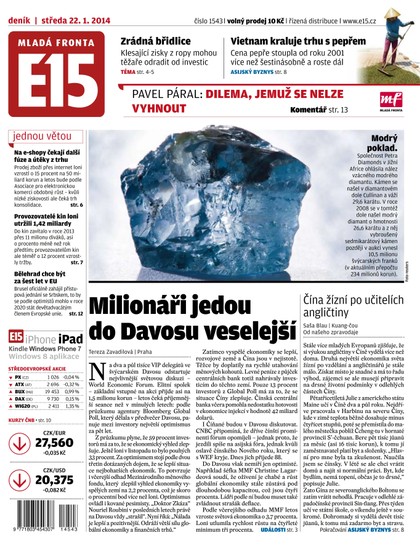 E-magazín E15 22.1.2014 - Czech Media Invest