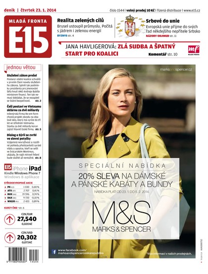 E-magazín E15 23.1.2014 - Czech Media Invest