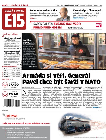 E-magazín E15 29.1.2014 - Czech Media Invest