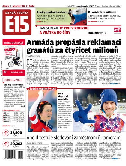 E-magazín E15 10.2.2014 - Czech Media Invest