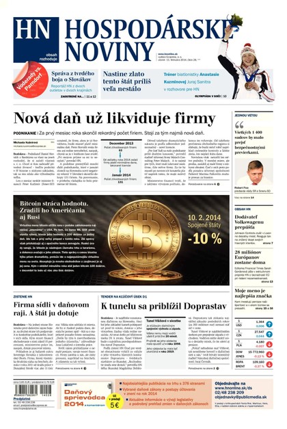 E-magazín Hospodárske noviny 11.02.2014 - MAFRA Slovakia, a.s.