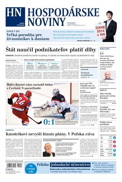 E-magazín Hospodárske noviny 17.02.2014 - MAFRA Slovakia, a.s.