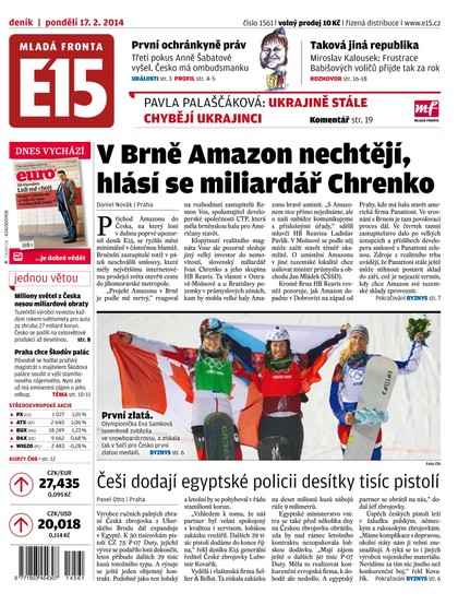 E-magazín E15 17.2.2014 - Czech Media Invest