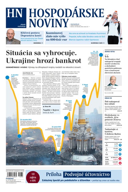 E-magazín Hospodárske noviny 20.02.2014 - MAFRA Slovakia, a.s.