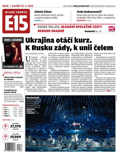 E-magazín E15 24.2.2014 - Czech Media Invest
