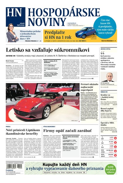 E-magazín Hospodárske noviny 6.3.2014 - MAFRA Slovakia, a.s.