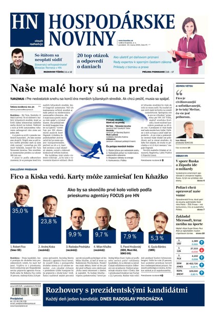 E-magazín Hospodárske noviny 10.03.2014 - MAFRA Slovakia, a.s.