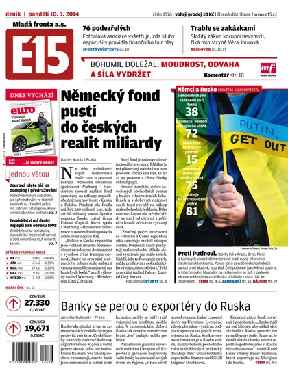 E-magazín E15 10.3.2014 - Czech Media Invest