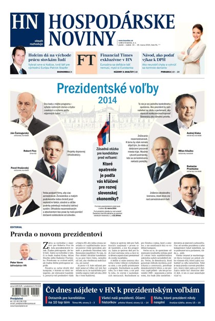 E-magazín Hospodárske noviny 14.03.2014 - MAFRA Slovakia, a.s.