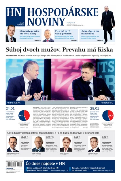 E-magazín Hospodárske noviny 17.03.2014 - MAFRA Slovakia, a.s.