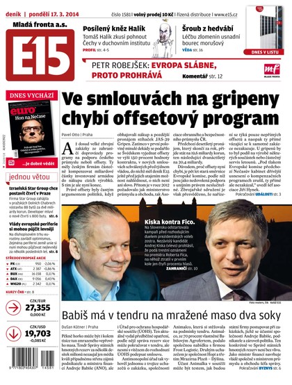 E-magazín E15 17.3.2014 - Czech Media Invest