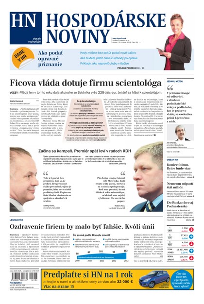 E-magazín Hospodárske noviny 19.03.2014 - MAFRA Slovakia, a.s.