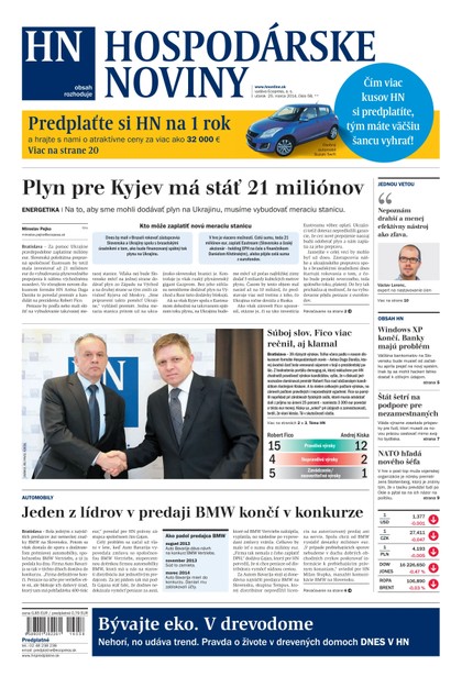 E-magazín Hospodárske noviny 25.03.2014 - MAFRA Slovakia, a.s.