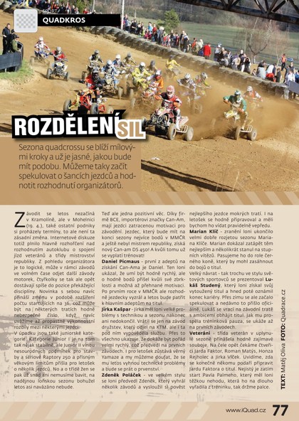 E-magazín Quadkros - Rozdělení sil - OR MEDIA s.r.o. 