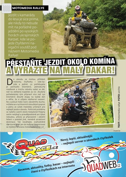 E-magazín Vyražte na malý Dakar - OR MEDIA s.r.o. 