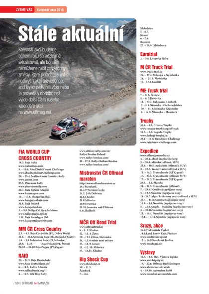 E-magazín Kalendář akcí 2014 - OR MEDIA s.r.o. 