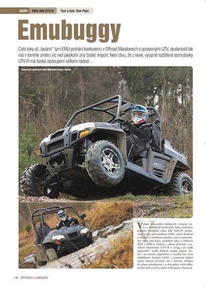 E-magazín QUAD EMU 500 UTV-R - OR MEDIA s.r.o. 