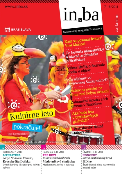 E-magazín In.ba 7-8/2011 - Redakcia magazínu in.ba, Oddelenie marketingu a vzťahov s verejnosťou Kancelária primátora Hlavného mesta SR Bratislava