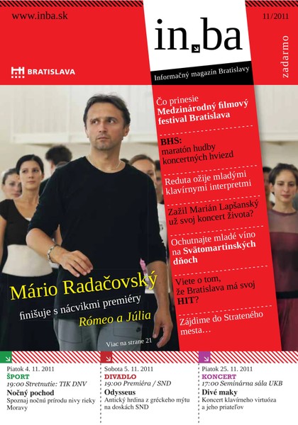 E-magazín In.ba 11/2011 - Redakcia magazínu in.ba, Oddelenie marketingu a vzťahov s verejnosťou Kancelária primátora Hlavného mesta SR Bratislava
