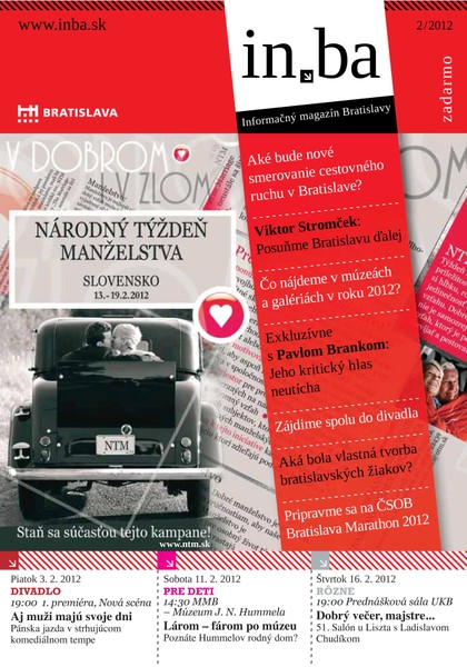 E-magazín In.ba 2/2012 - Redakcia magazínu in.ba, Oddelenie marketingu a vzťahov s verejnosťou Kancelária primátora Hlavného mesta SR Bratislava
