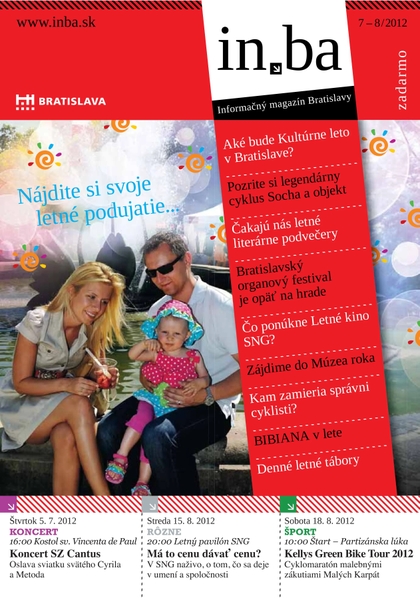 E-magazín In.ba 7-8/2012 - Redakcia magazínu in.ba, Oddelenie marketingu a vzťahov s verejnosťou Kancelária primátora Hlavného mesta SR Bratislava