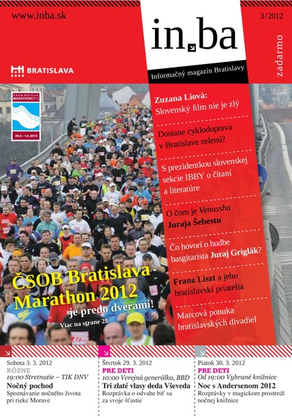 E-magazín In.ba 3/2012 - Redakcia magazínu in.ba, Oddelenie marketingu a vzťahov s verejnosťou Kancelária primátora Hlavného mesta SR Bratislava