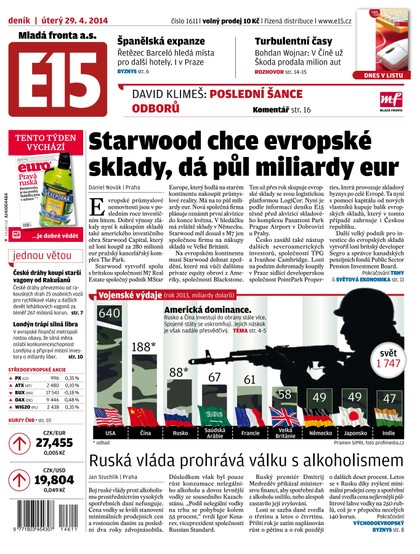 E-magazín E15 29.4.2014 - Czech Media Invest