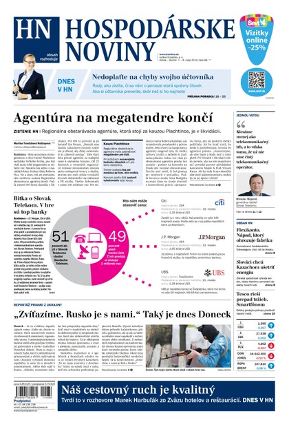 E-magazín Hospodárske noviny 07.05.2014 - MAFRA Slovakia, a.s.