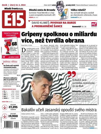 E-magazín E15 13.5.2014 - Czech Media Invest