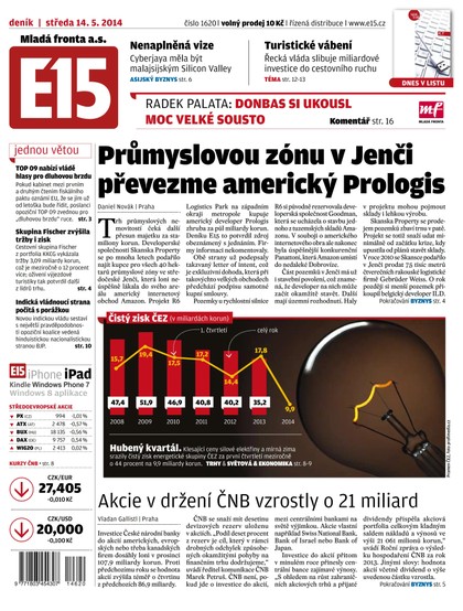 E-magazín E15 14.5.2014 - Czech Media Invest