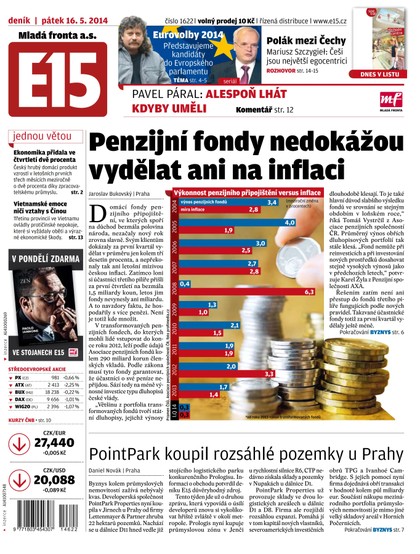 E-magazín E15 16.5.2014 - Czech Media Invest