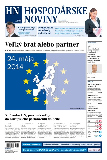 E-magazín Hospodárske noviny 23.05.2014 - MAFRA Slovakia, a.s.