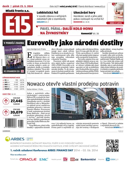 E-magazín E15 23.5.2014 - Czech Media Invest