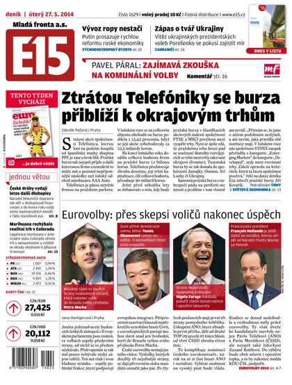 E-magazín E15 27.5.2014 - Czech Media Invest