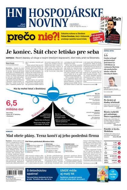 E-magazín Hospodárske noviny 29.05.2014 - MAFRA Slovakia, a.s.