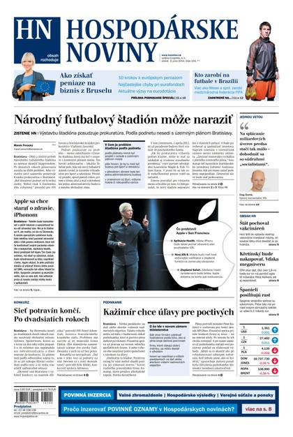 E-magazín Hospodárske noviny 03.06.2014 - MAFRA Slovakia, a.s.