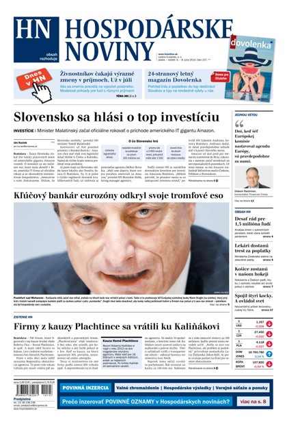 E-magazín Hospodárske noviny 06.06.2014 - MAFRA Slovakia, a.s.