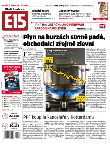 E-magazín E15 10.6.2014 - Czech Media Invest