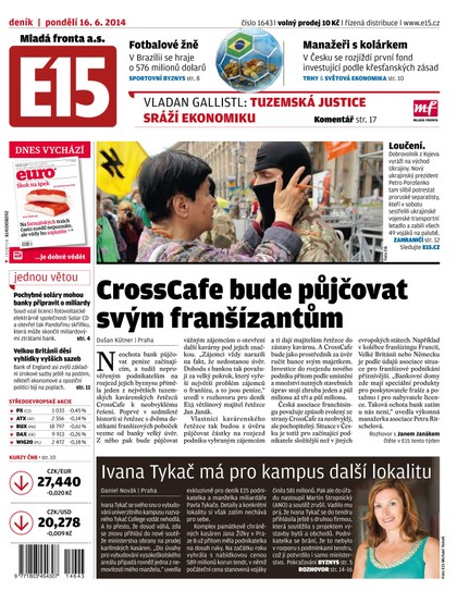 E-magazín E15 16.6.2014 - Czech Media Invest