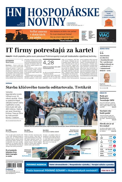 E-magazín Hospodárske noviny 18.06.2014 - MAFRA Slovakia, a.s.