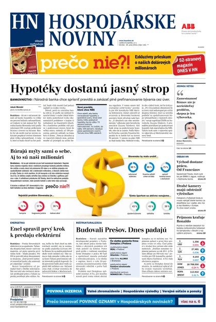 E-magazín Hospodárske noviny 19.06.2014 - MAFRA Slovakia, a.s.