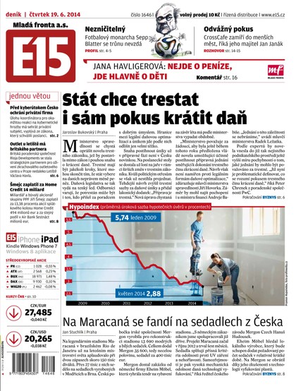 E-magazín E15 19.6.2014 - Czech Media Invest