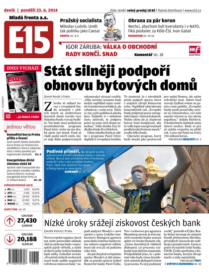 E-magazín E15 23.6.2014 - Czech Media Invest