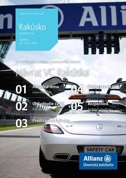 E-magazín Magazín F1 08/2014 - Allianz - Slovenská poisťovňa, a.s.